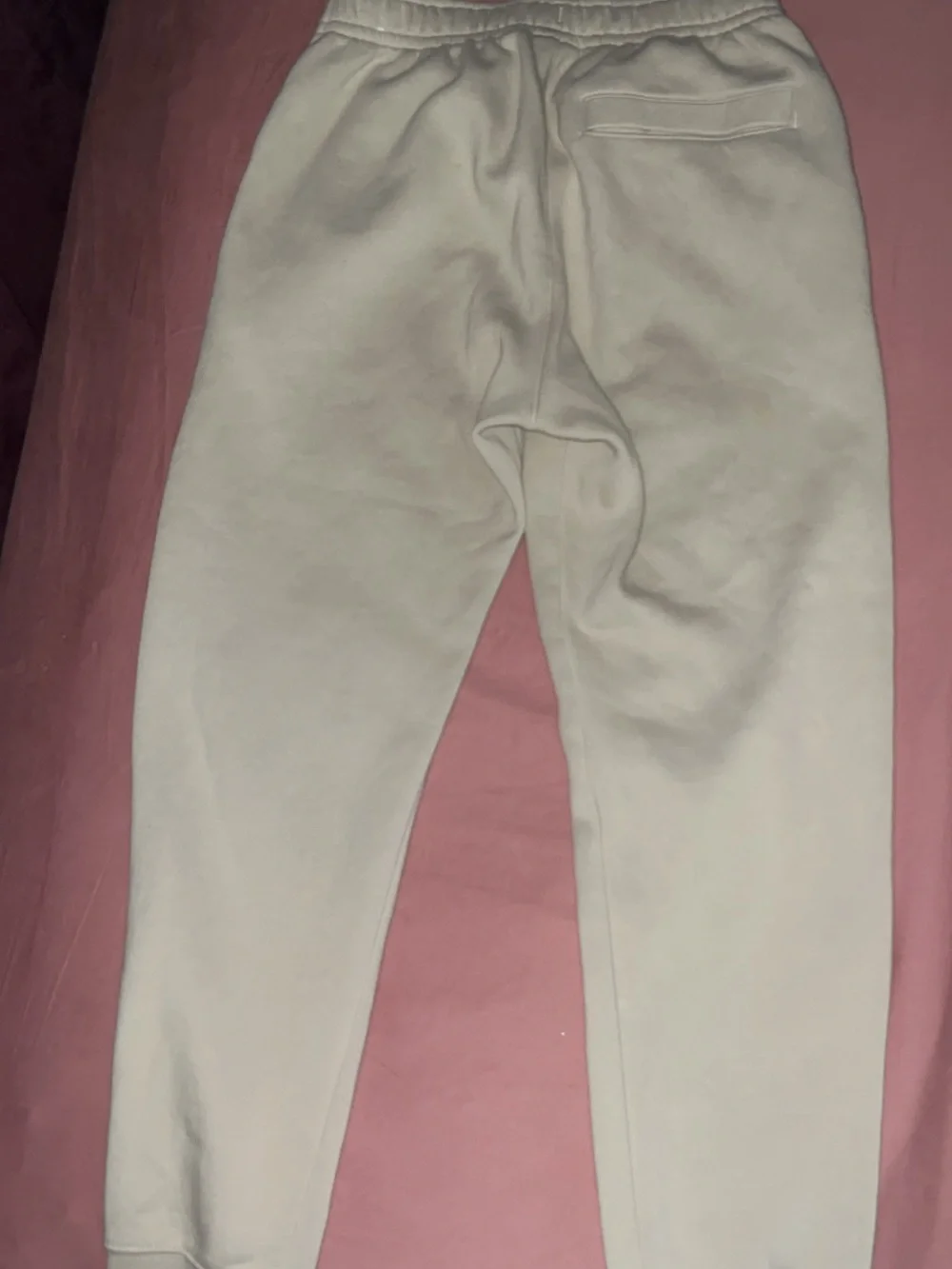 Nike Tan Sweatpants with White Swoosh Logo